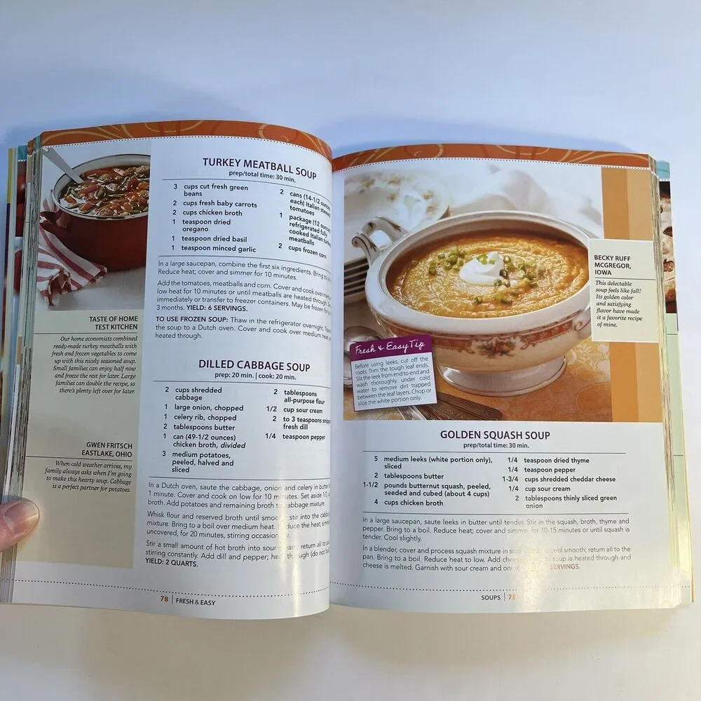 Taste of Home Fresh and Easy 390 Garden Fresh Recipes Cookbook Paperback